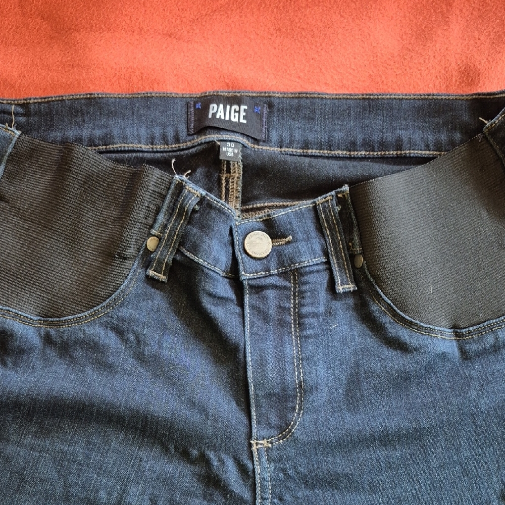 PAIGE Maternity Skinny Skyline Size 30 dark wash Jeans